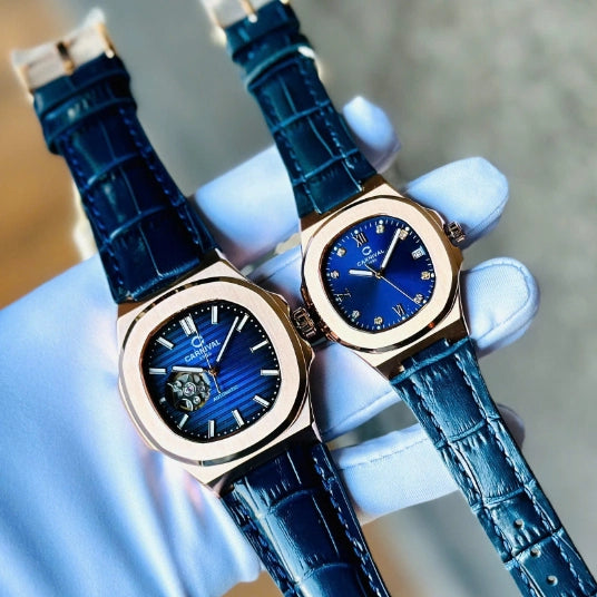 Carnival 8160L Rosegold Xanh Dây Da ( 8160L-VH-DD-X)
