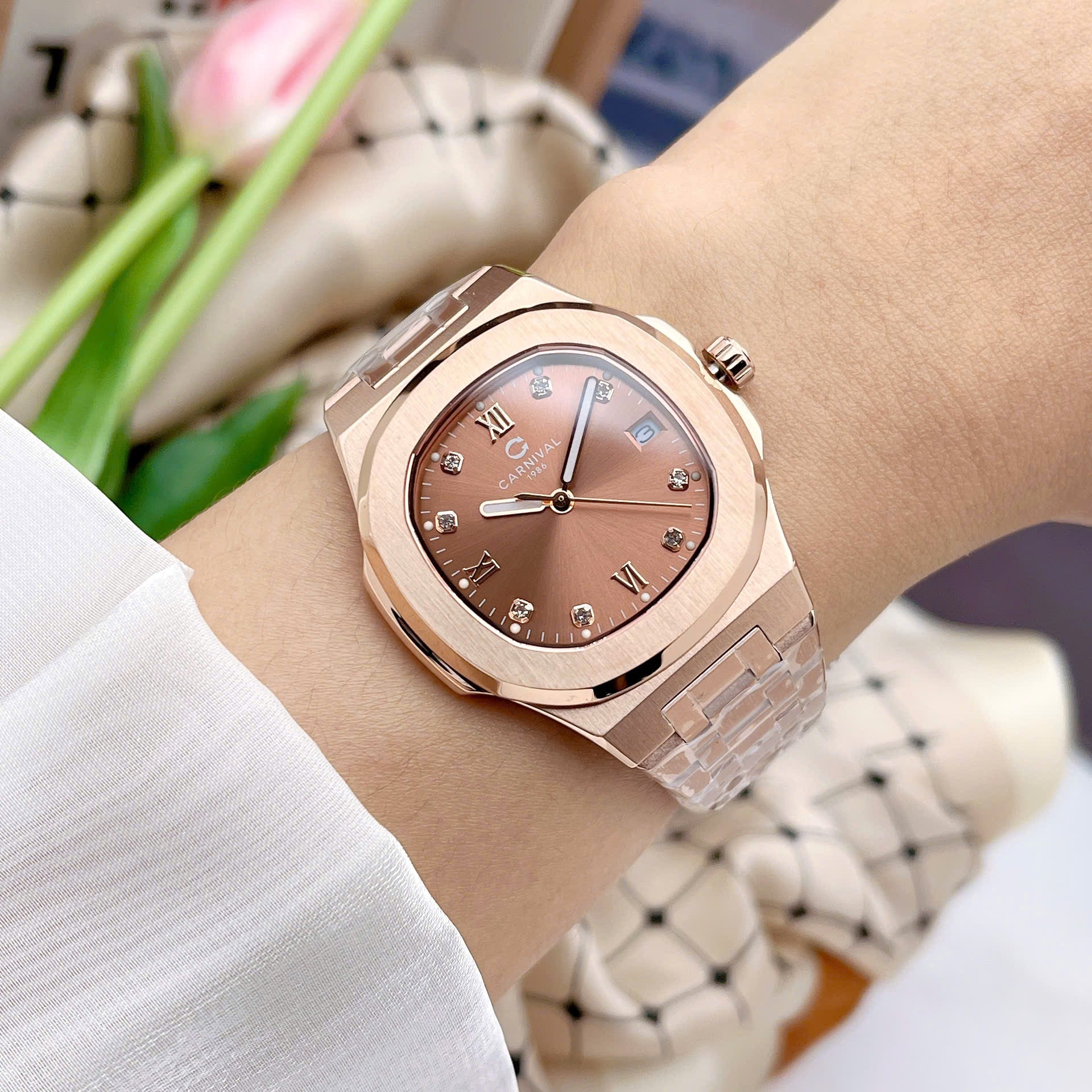 Carnival 8160L Rosegold Cá Hồi ( 8160L-VH-N)