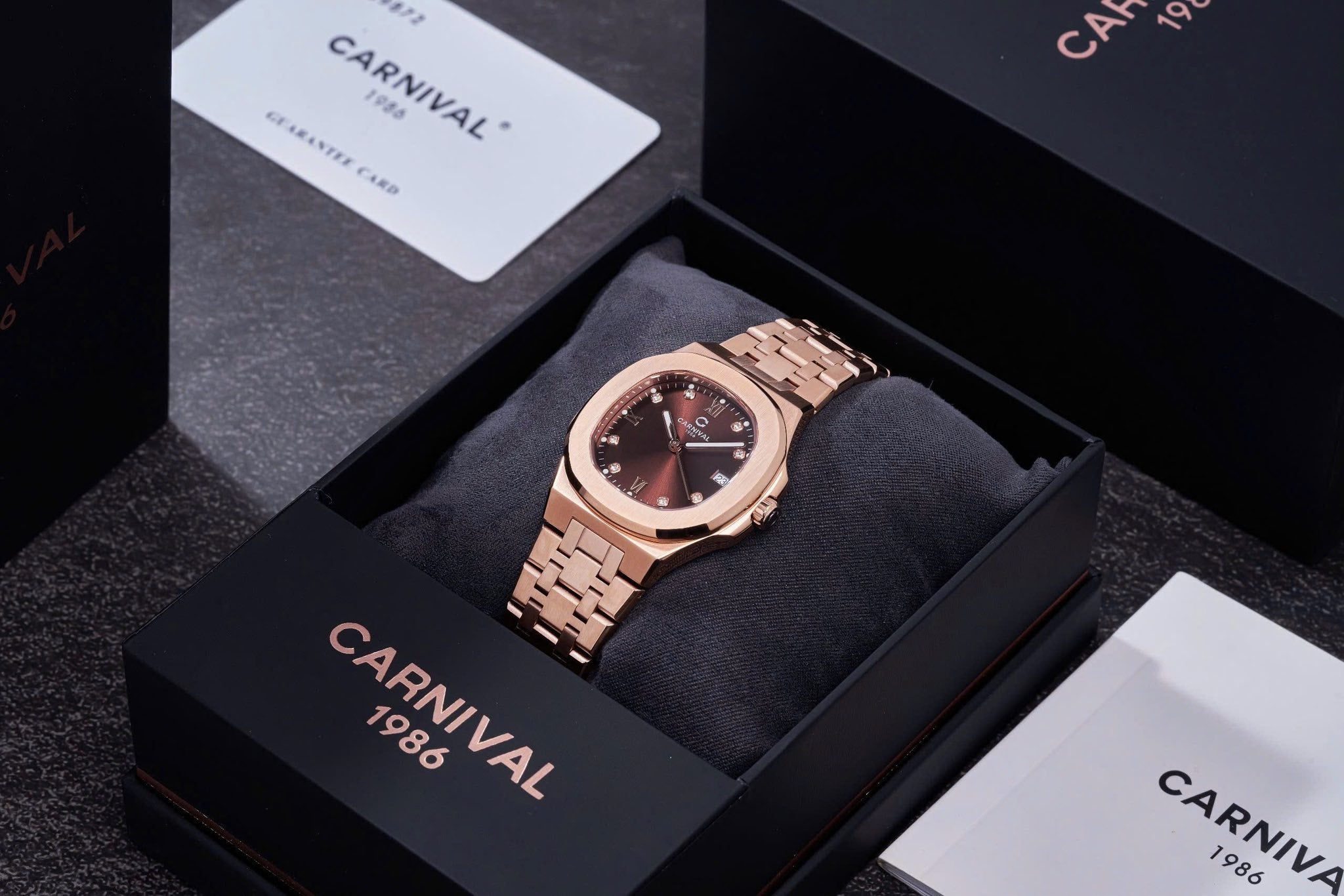 Carnival 8160L Rosegold Nâu Choco ( 8160L-VH-N2)