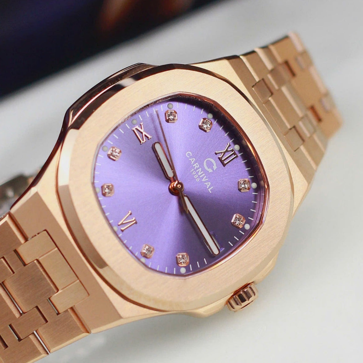 Carnival 8160L Rosegold Tím ( 8160L-VH-TIM)