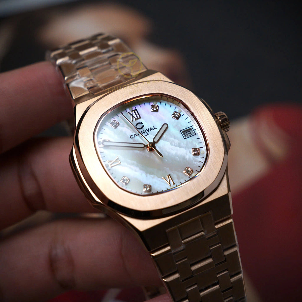 Carnival 8160L Rosegold Xà Cừ Trắng ( 8160L-VH-TK)
