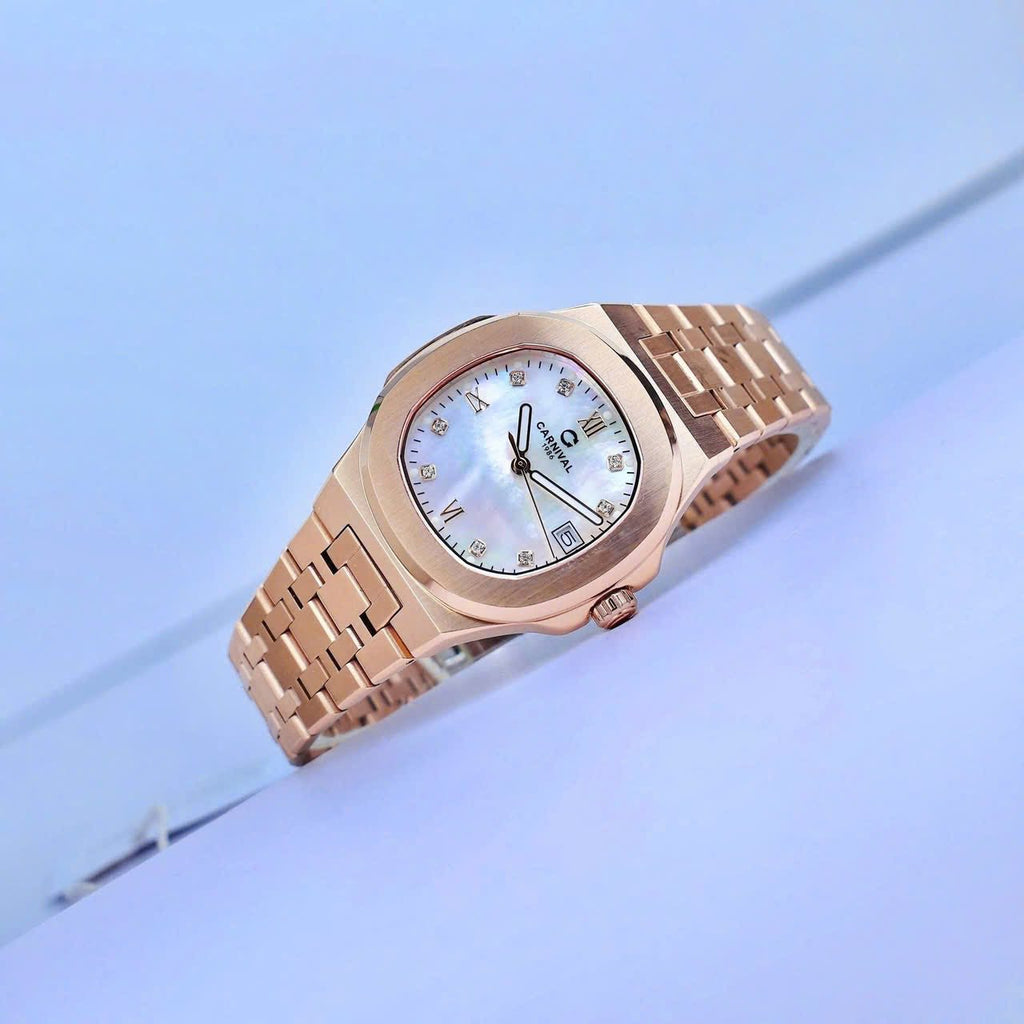 Carnival 8160L Rosegold Xà Cừ Trắng ( 8160L-VH-TK)