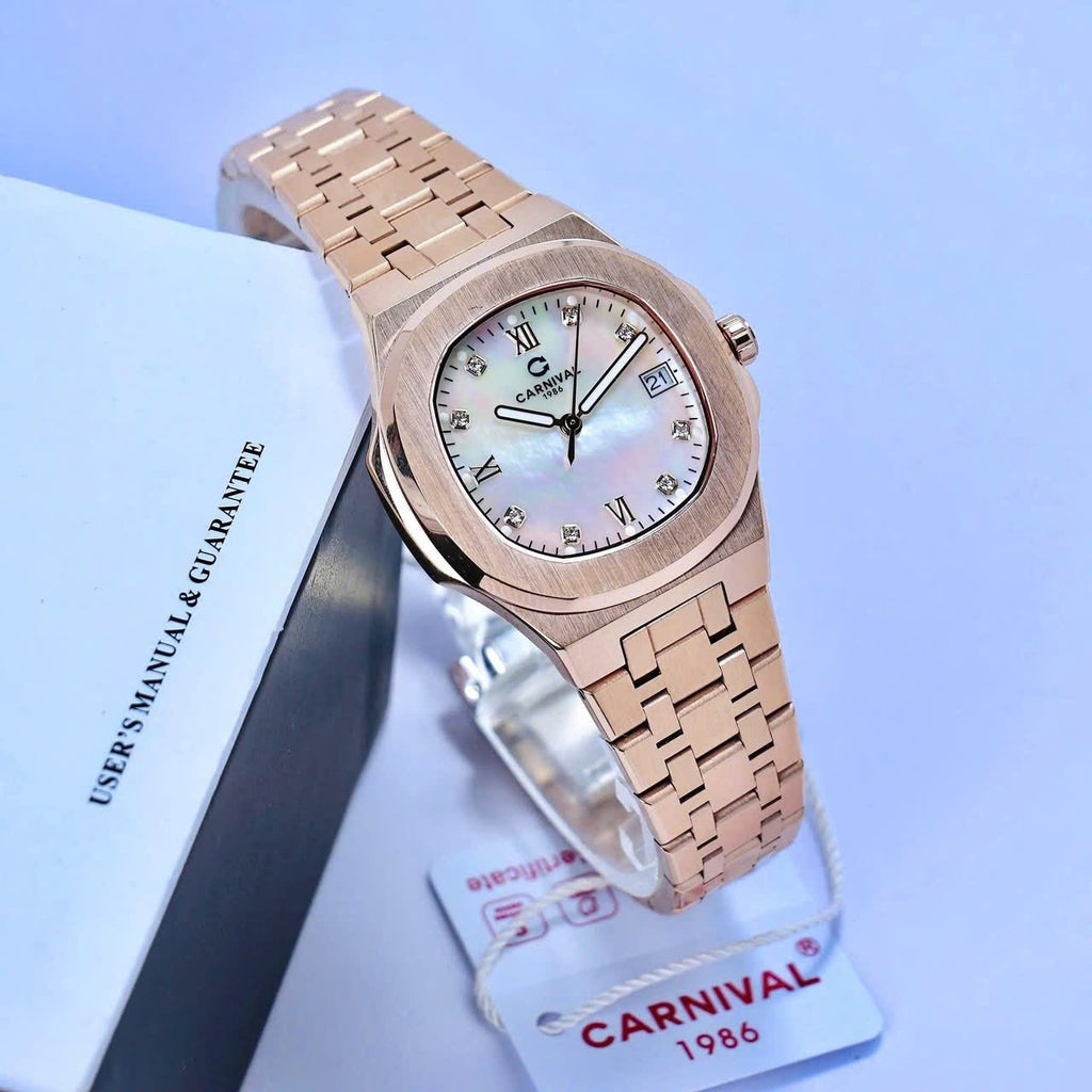 Carnival 8160L Rosegold Xà Cừ Trắng ( 8160L-VH-TK)