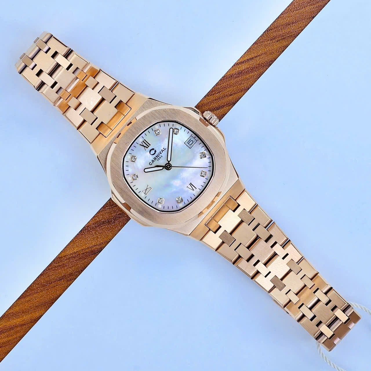 Carnival 8160L Rosegold Xà Cừ Trắng ( 8160L-VH-TK)