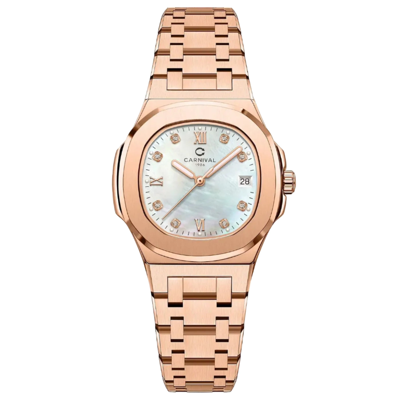 Carnival 8160L Rosegold Xà Cừ Trắng ( 8160L-VH-TK)