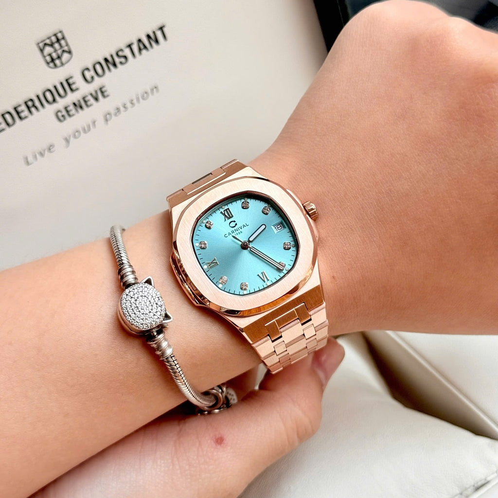 Carnival 8160L Rosegold Tiffany Blue ( 8160L-VH-XT)