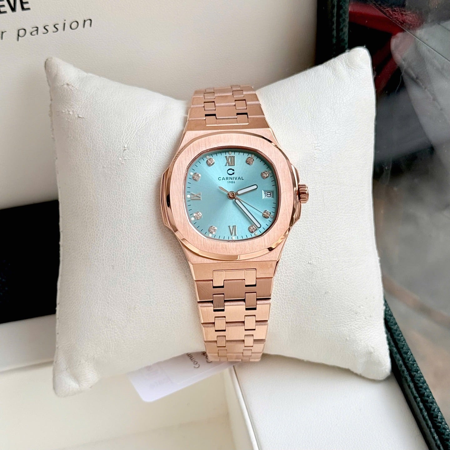 Carnival 8160L Rosegold Tiffany Blue ( 8160L-VH-XT)