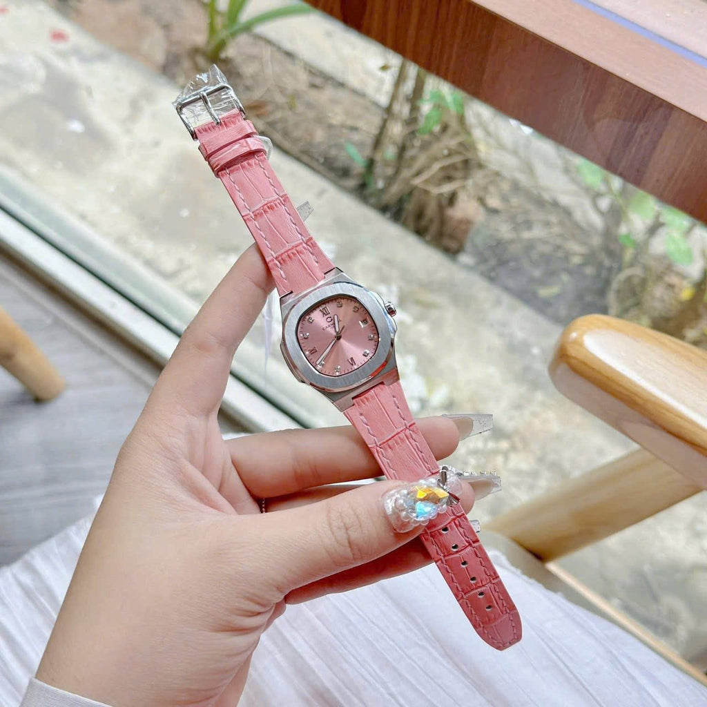 Carnival 8160L Bạc Hồng Dây Da Hồng ( 8160L-VT-DD-H2)