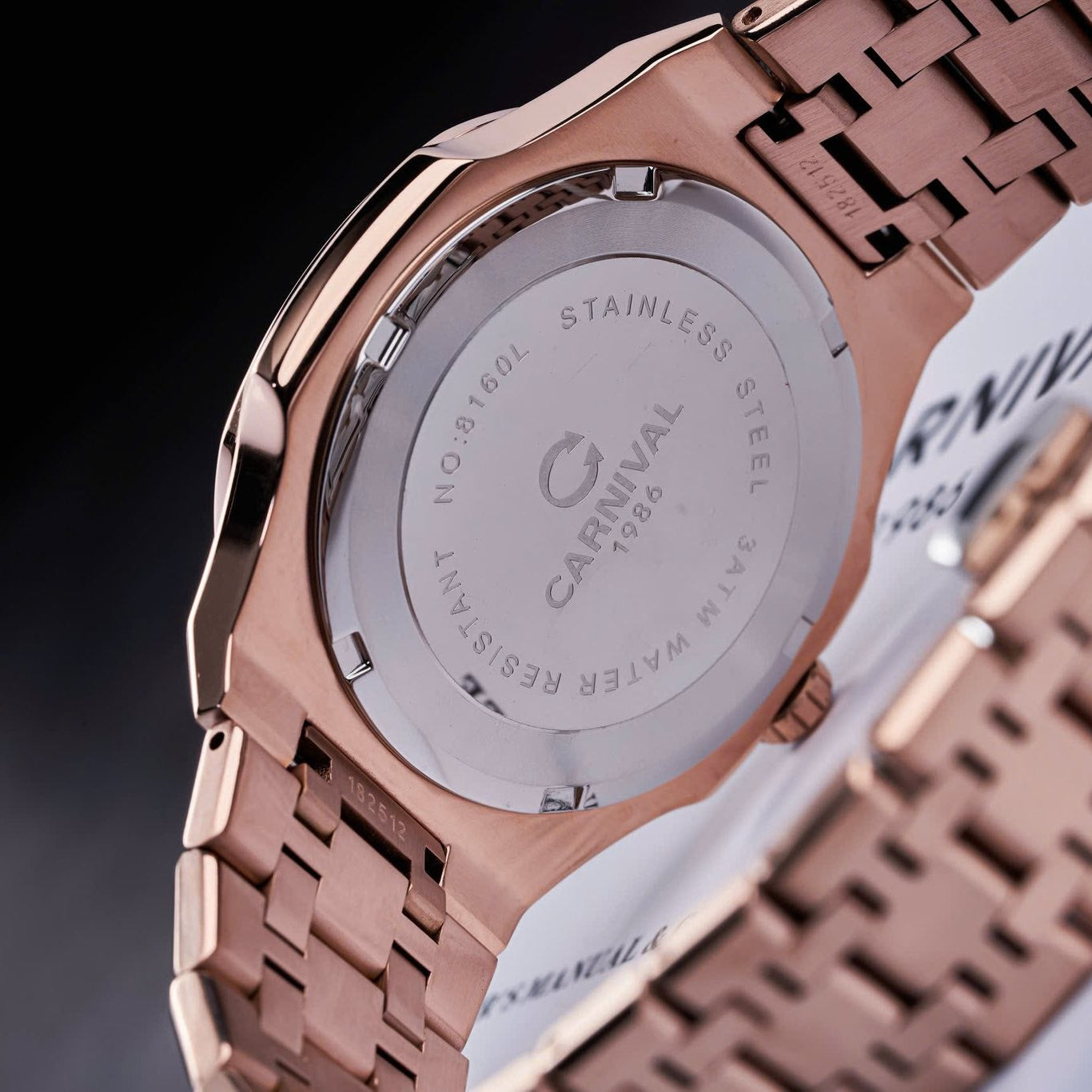 Carnival 8160L2 Rosegold Xà Cừ Tím ( 8160L2-VH-DK)