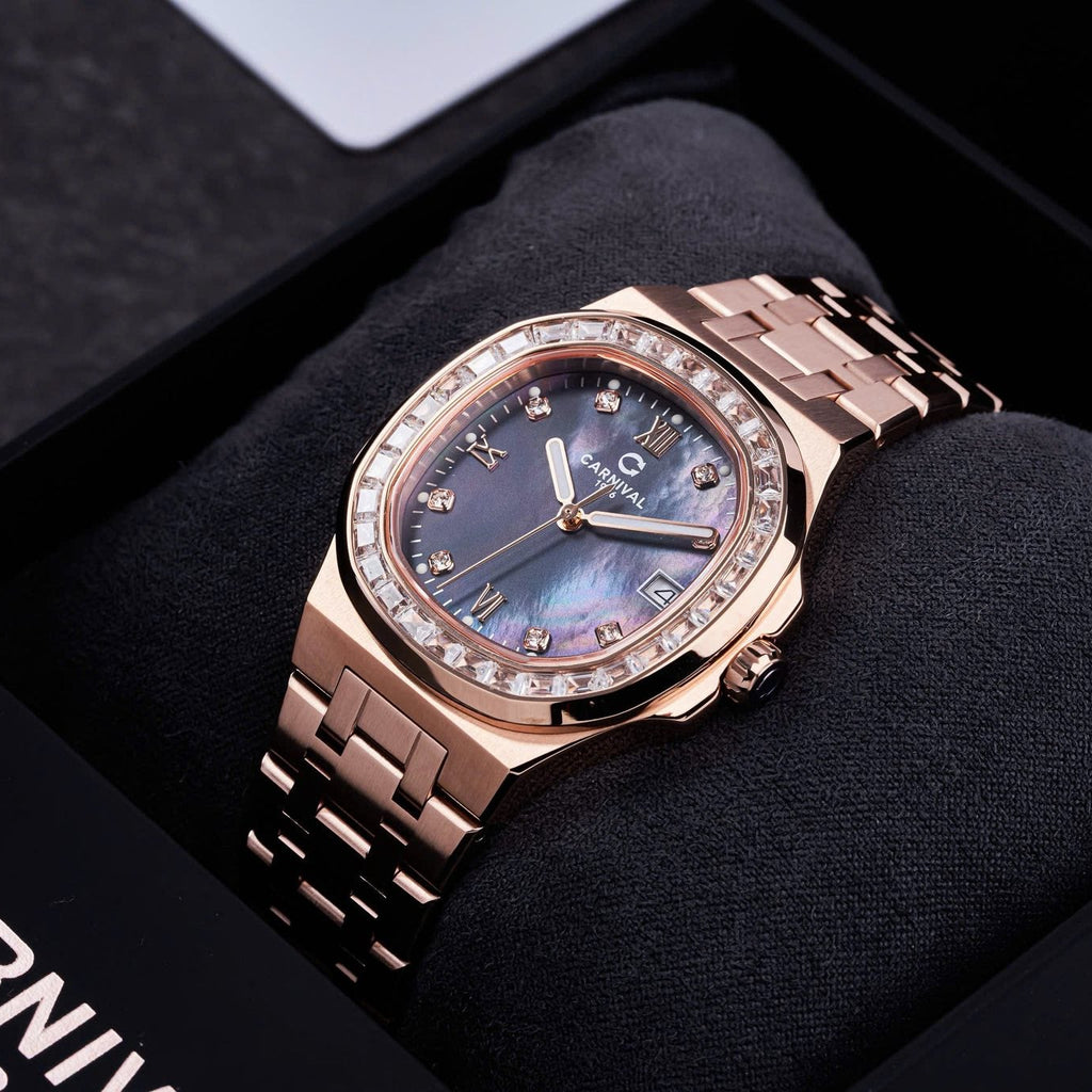 Carnival 8160L2 Rosegold Xà Cừ Tím ( 8160L2-VH-DK)