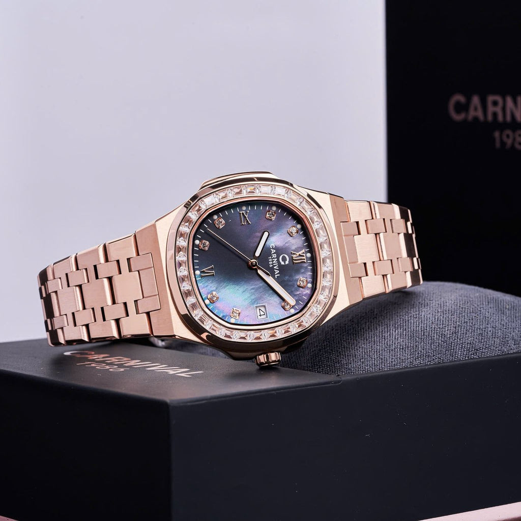 Carnival 8160L2 Rosegold Xà Cừ Tím ( 8160L2-VH-DK)
