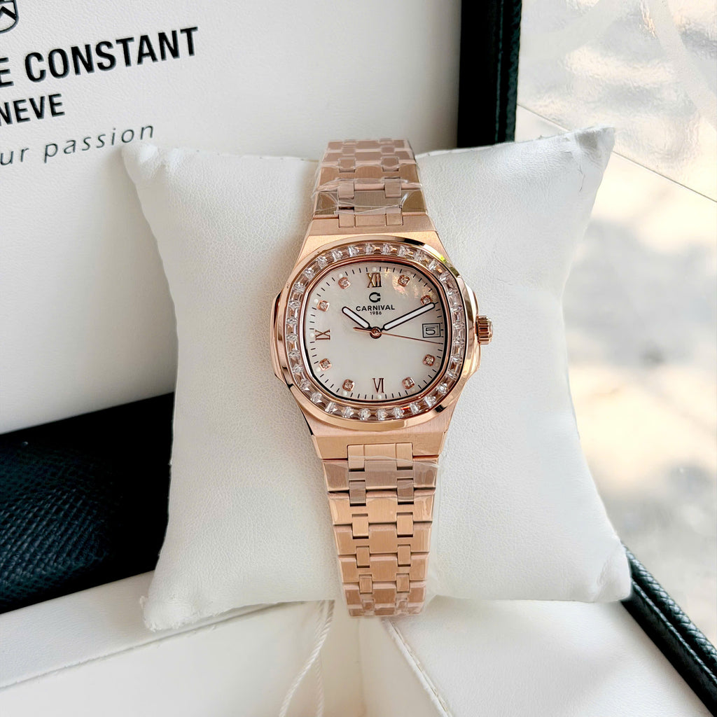 Carnival 8160L2 Rosegold Xà Cừ Trắng ( 8160L2-VT-TX)