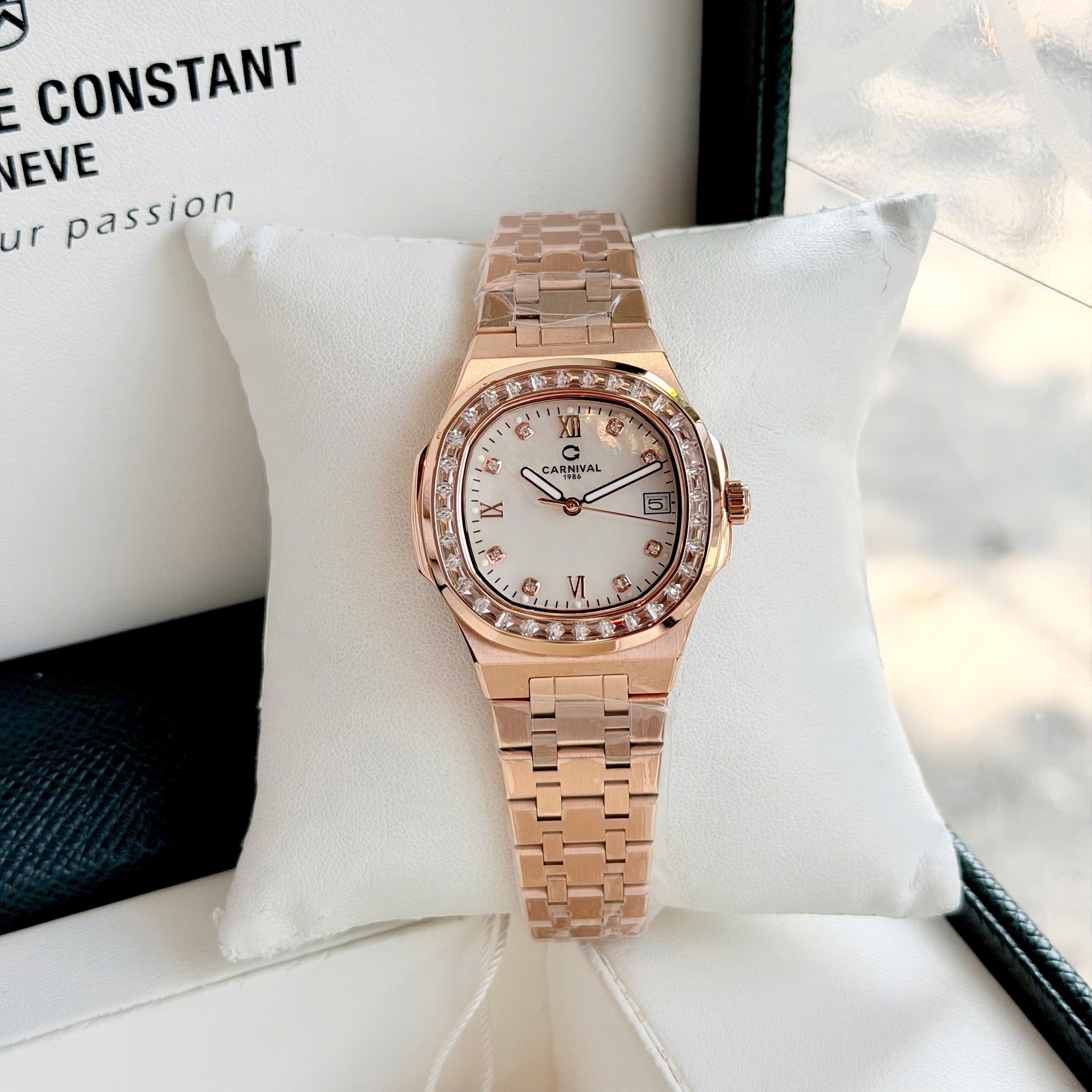 Carnival 8160L2 Rosegold Xà Cừ Trắng ( 8160L2-VT-TX)