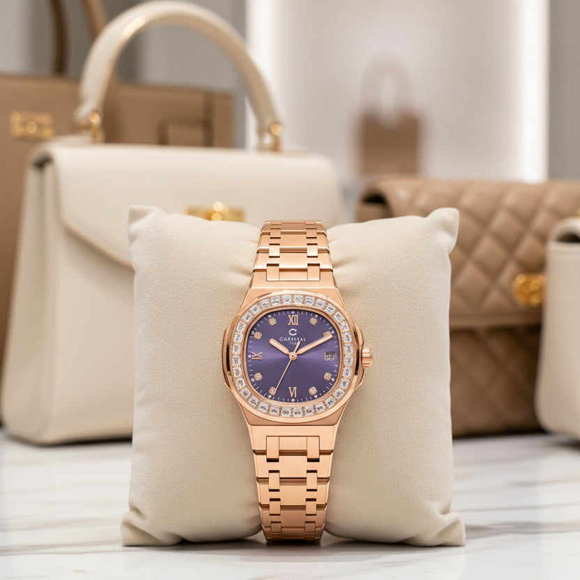 Carnival 8160L2 Rosegold Tím ( 8160L2-VH-TIM)