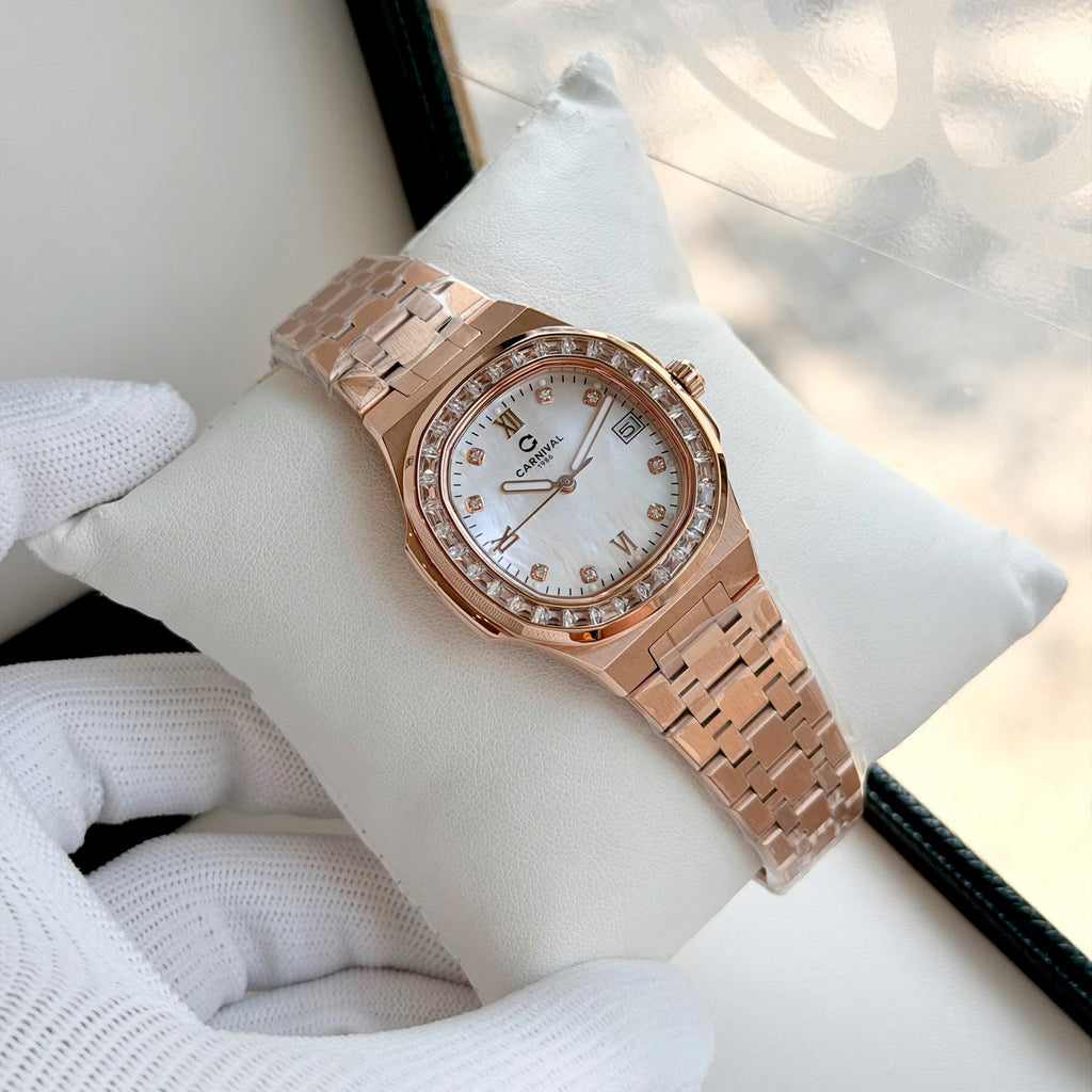 Carnival 8160L2 Rosegold Xà Cừ Trắng ( 8160L2-VT-TX)