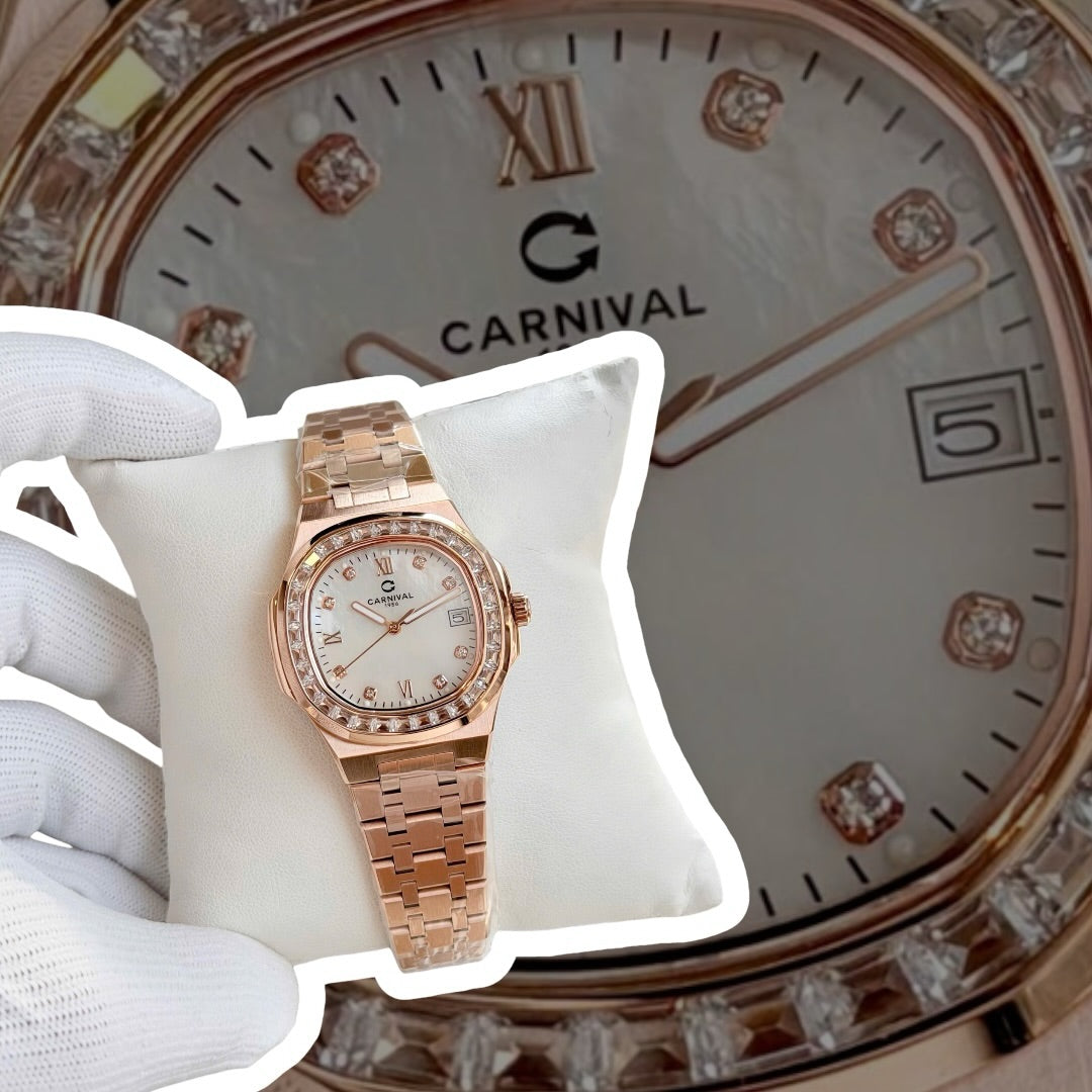 Carnival 8160L2 Rosegold Xà Cừ Trắng ( 8160L2-VT-TX)