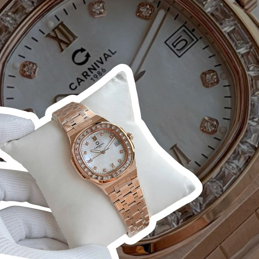 Carnival 8160L2 Rosegold Xà Cừ Trắng ( 8160L2-VT-TX)
