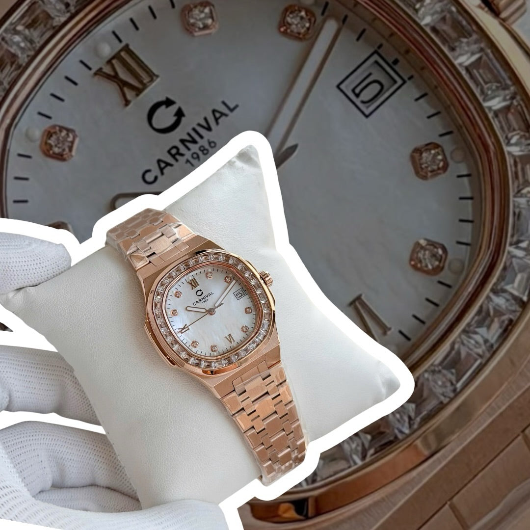 Carnival 8160L2 Rosegold Xà Cừ Trắng ( 8160L2-VT-TX)