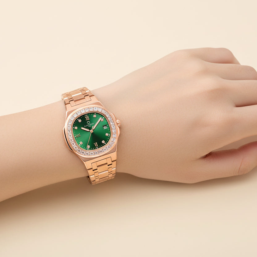 Carnival 8160L2 Rosegold Xanh Lá ( 8160L2-VH-XL)