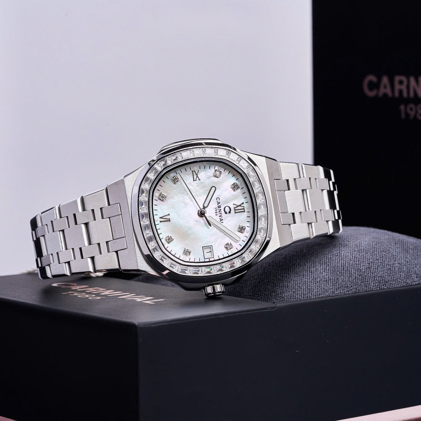 Carnival 8160L2 Bạc Xà Cừ Trắng ( 8160L2-VT-TK)