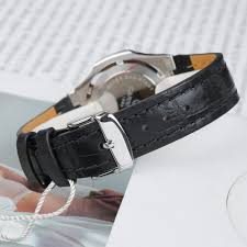 Carnival 8161L Bạc Đen Dây Da ( 8161L-VT-DD-D)