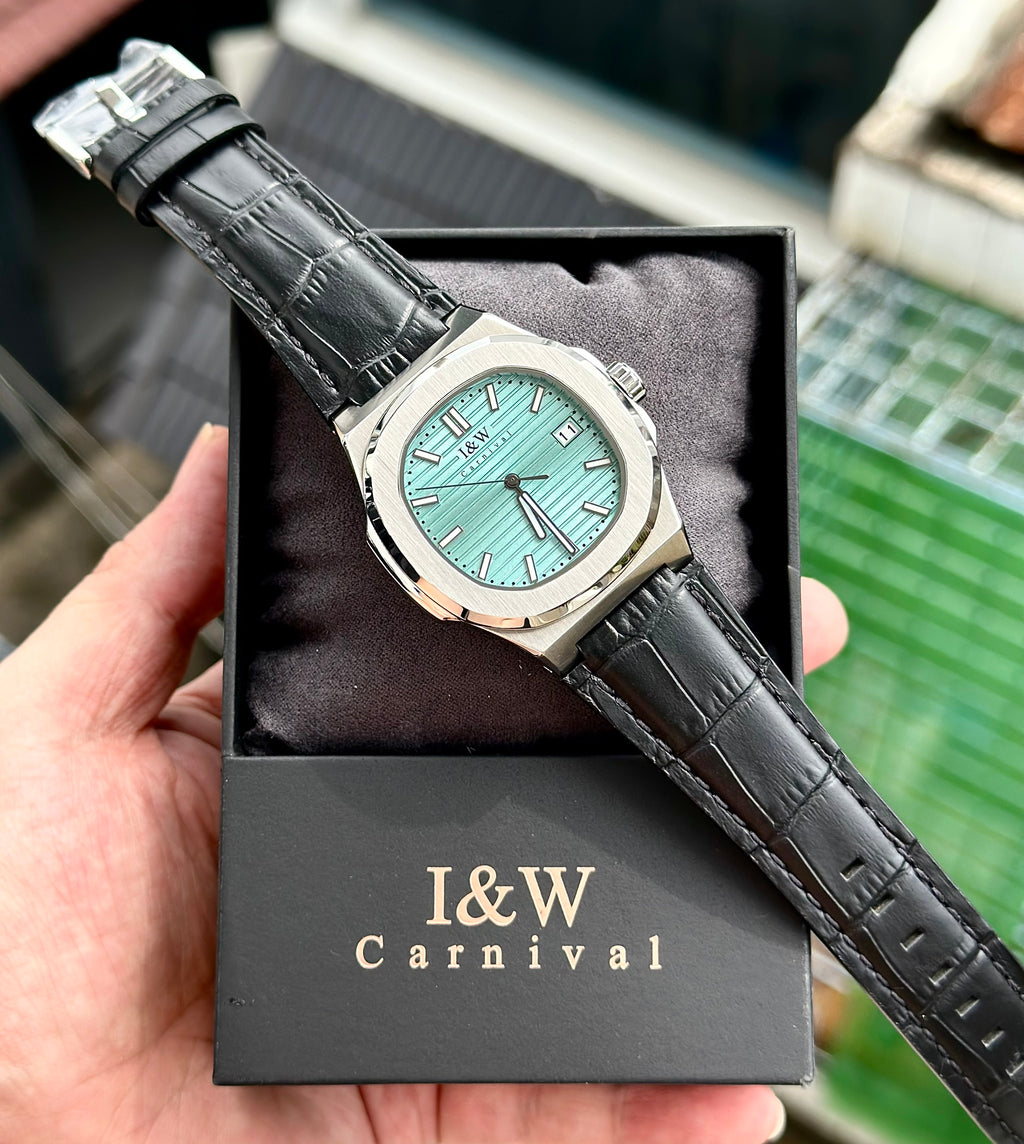 Carnival  8161L Bạc Tiffany Blue Dây Da ( 8161L-VT-DD-XT)