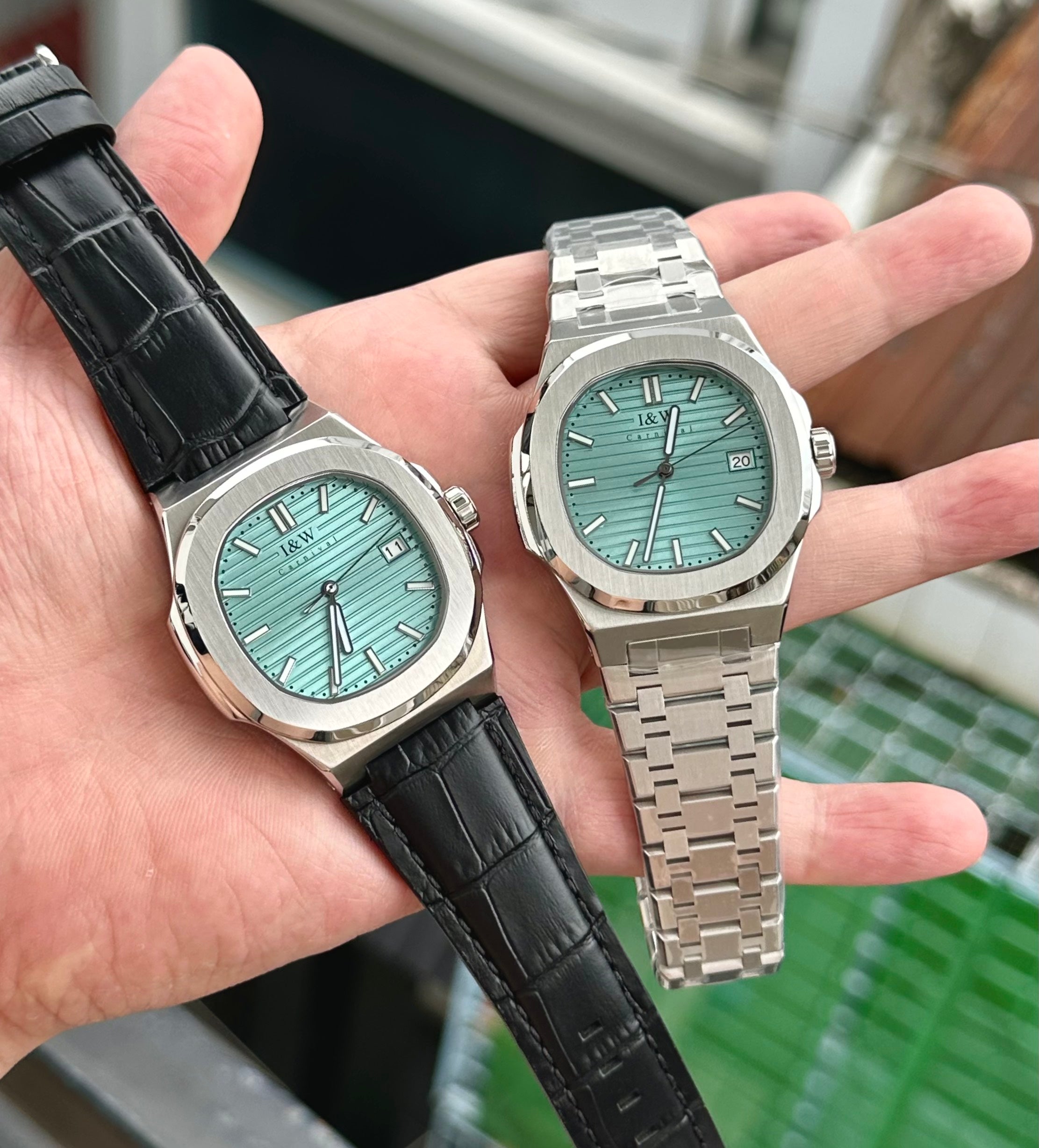 Carnival  8161L Bạc Tiffany Blue Dây Da ( 8161L-VT-DD-XT)
