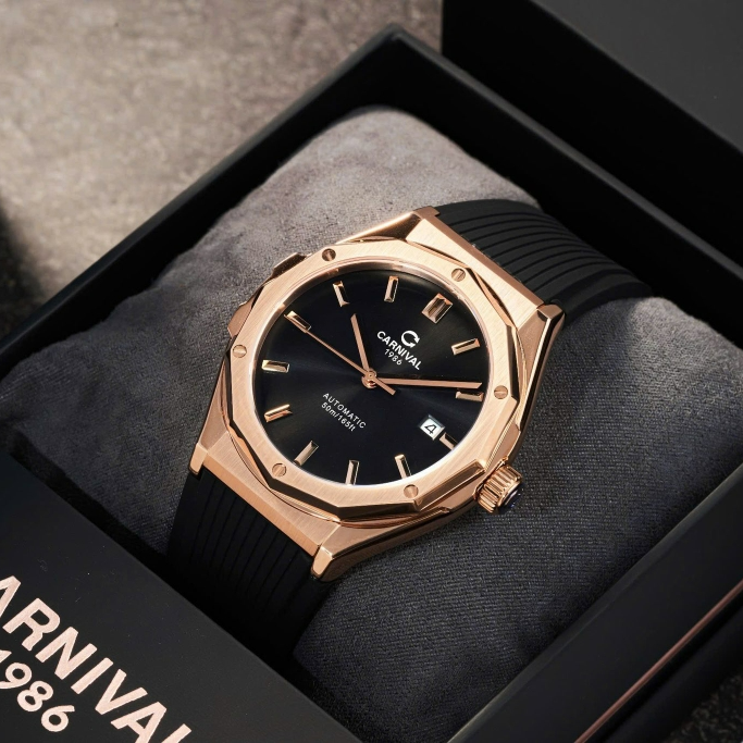 Carnival 8168G Rosegold Đen ( 8168G-VH-DCS-D)