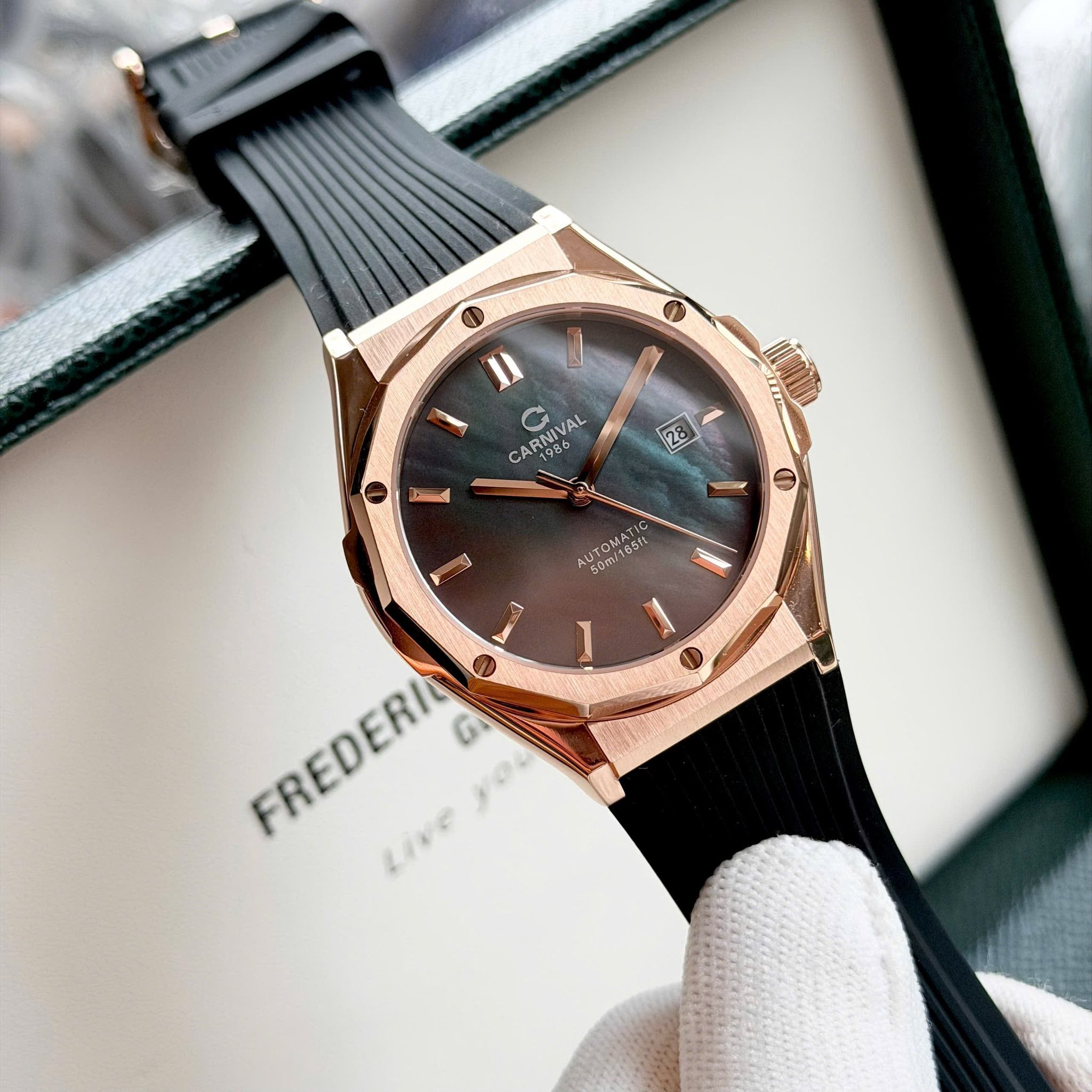 Carnival 8168G Rosegold Xà Cừ Tím ( 8168G-VH-DCS-DK)