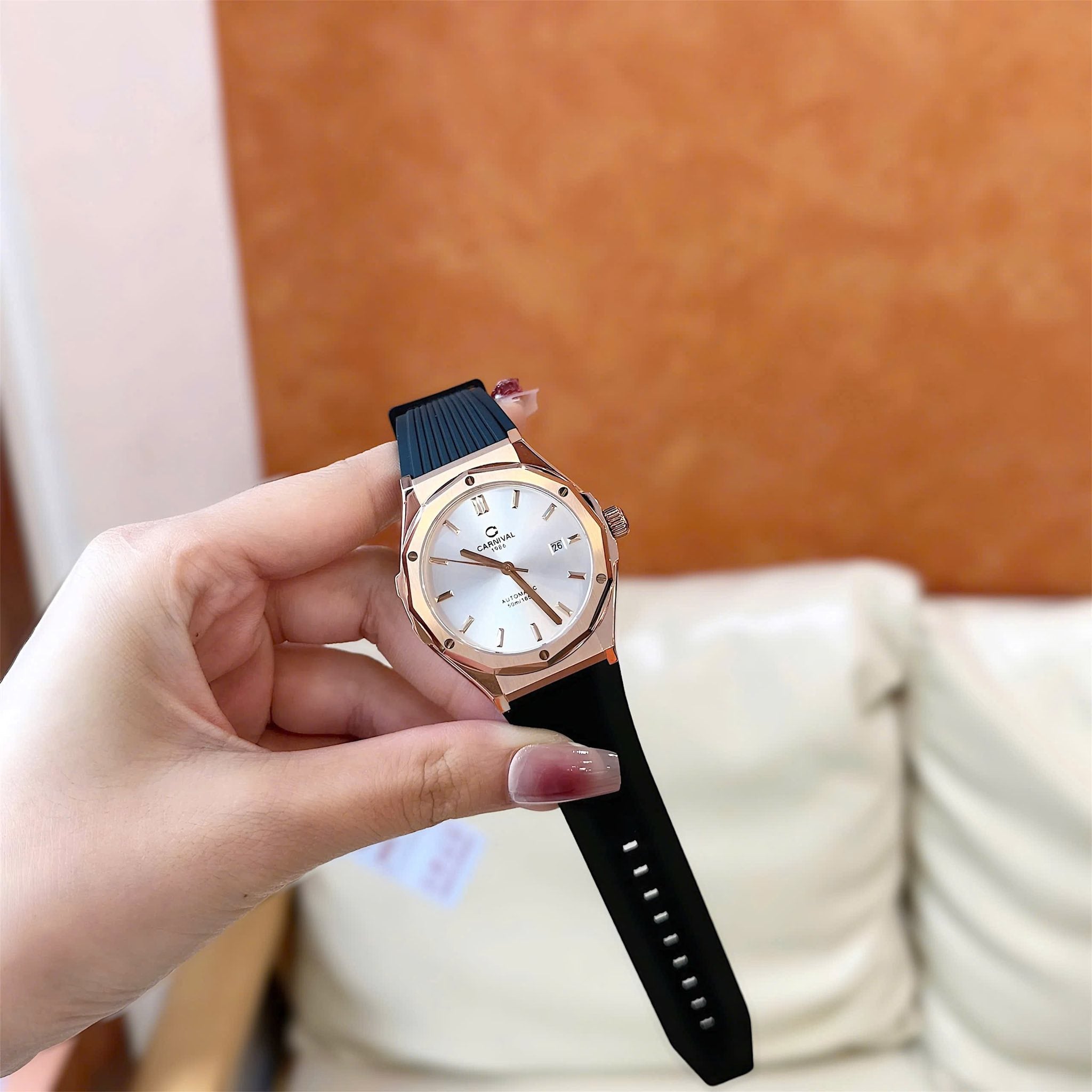 Carnival 8168G Rosegold Trắng( 8168G-VH-DCS-T)