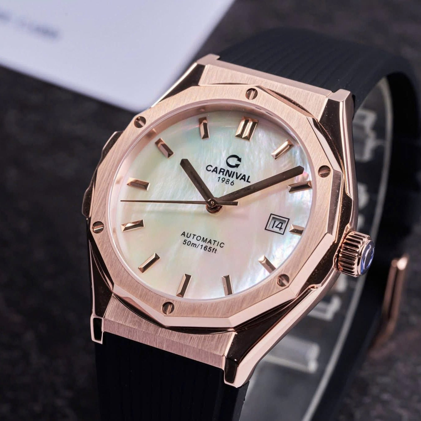 Carnival 8168G Rosegold Xà Cừ Trắng ( 8168G-VH-DCS-TK)