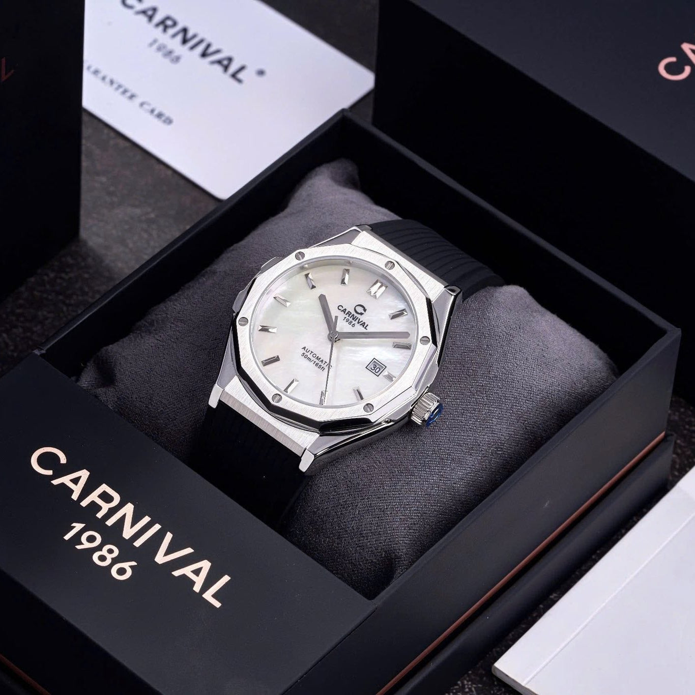 Carnival 8168G Bạc Xà Cừ Trắng ( 8168G-VT-DCS-TK)