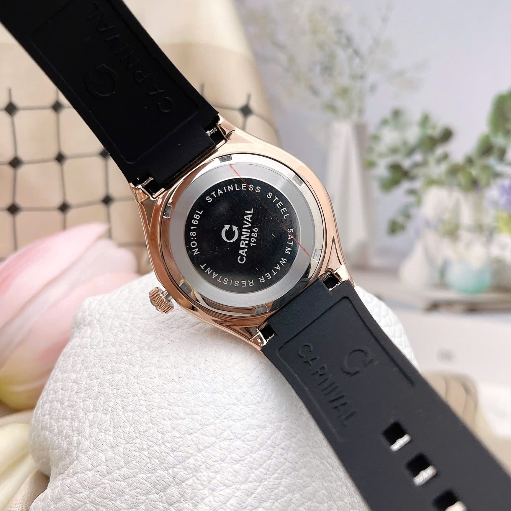 Carnival 8168L Rosegold Đen ( 8168L-VH-DCS-D)