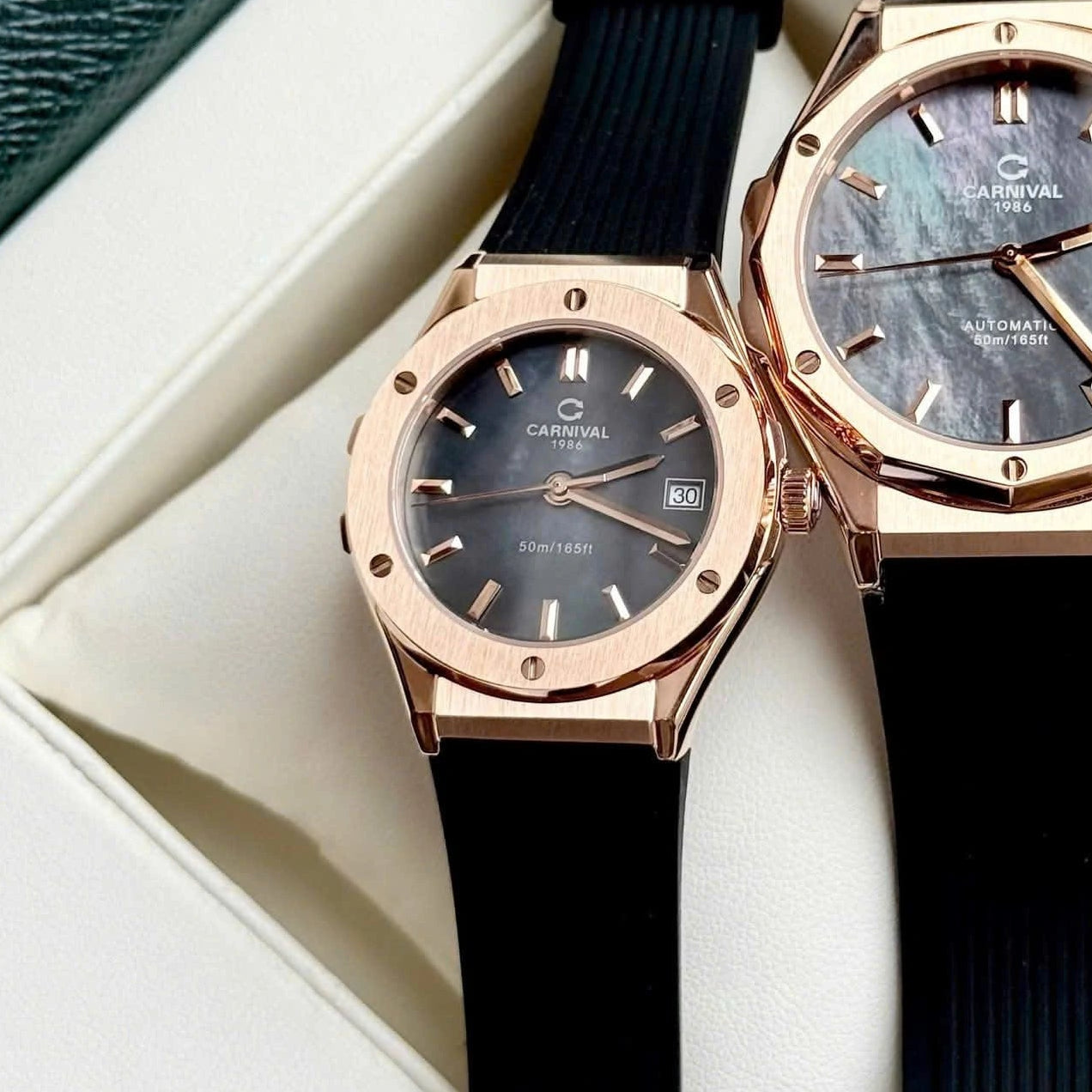Carnival 8168L Rosegold Xà Cừ Tím ( 8168L-VH-DCS-DK)