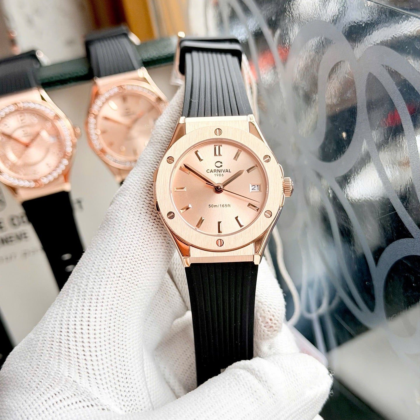 Carnival 8168L Rosegold Sundust ( 8168L-VH-DCS-NN)