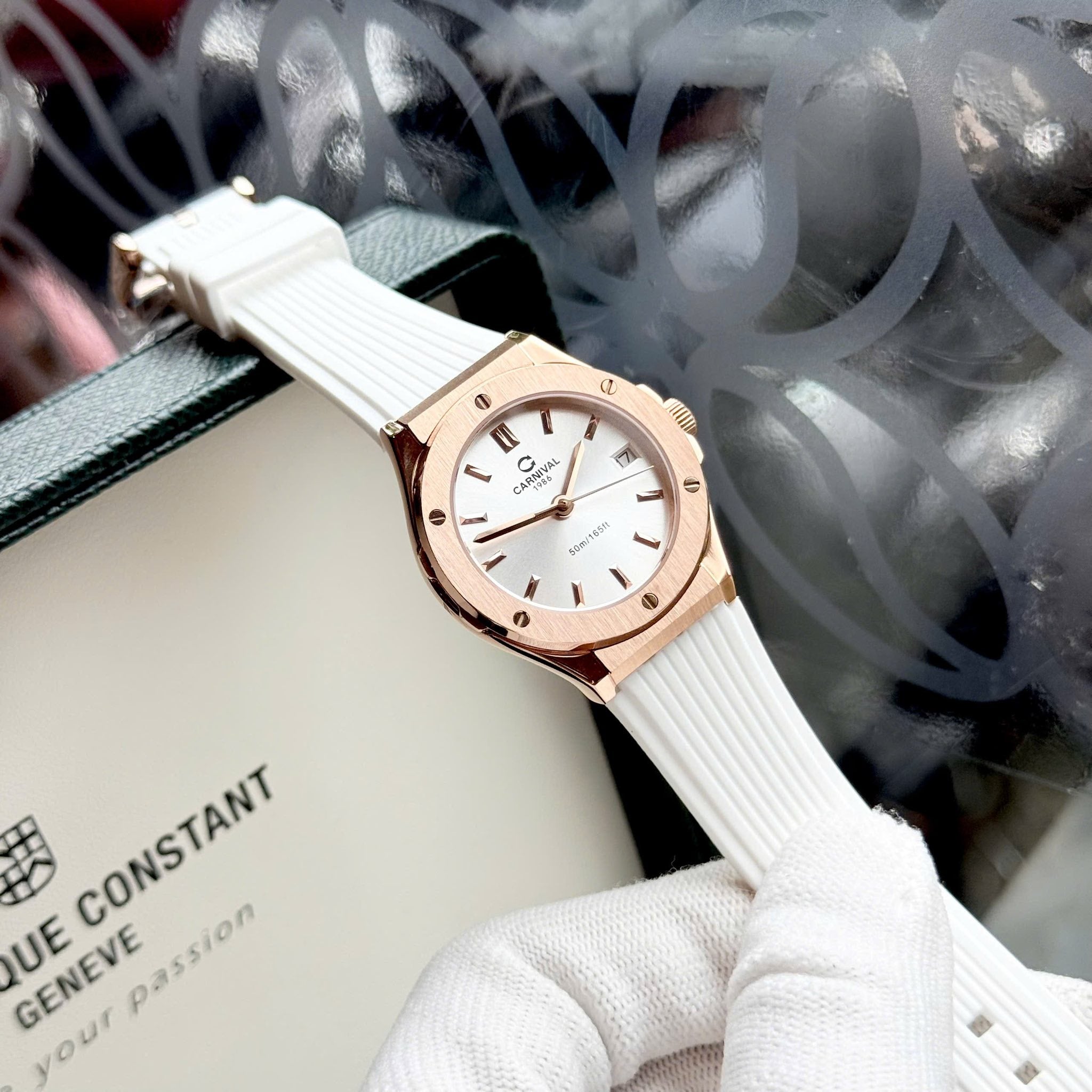 Carnival 8168L Rosegold Trắng v2 ( 8168L-VH-DCS-T1)