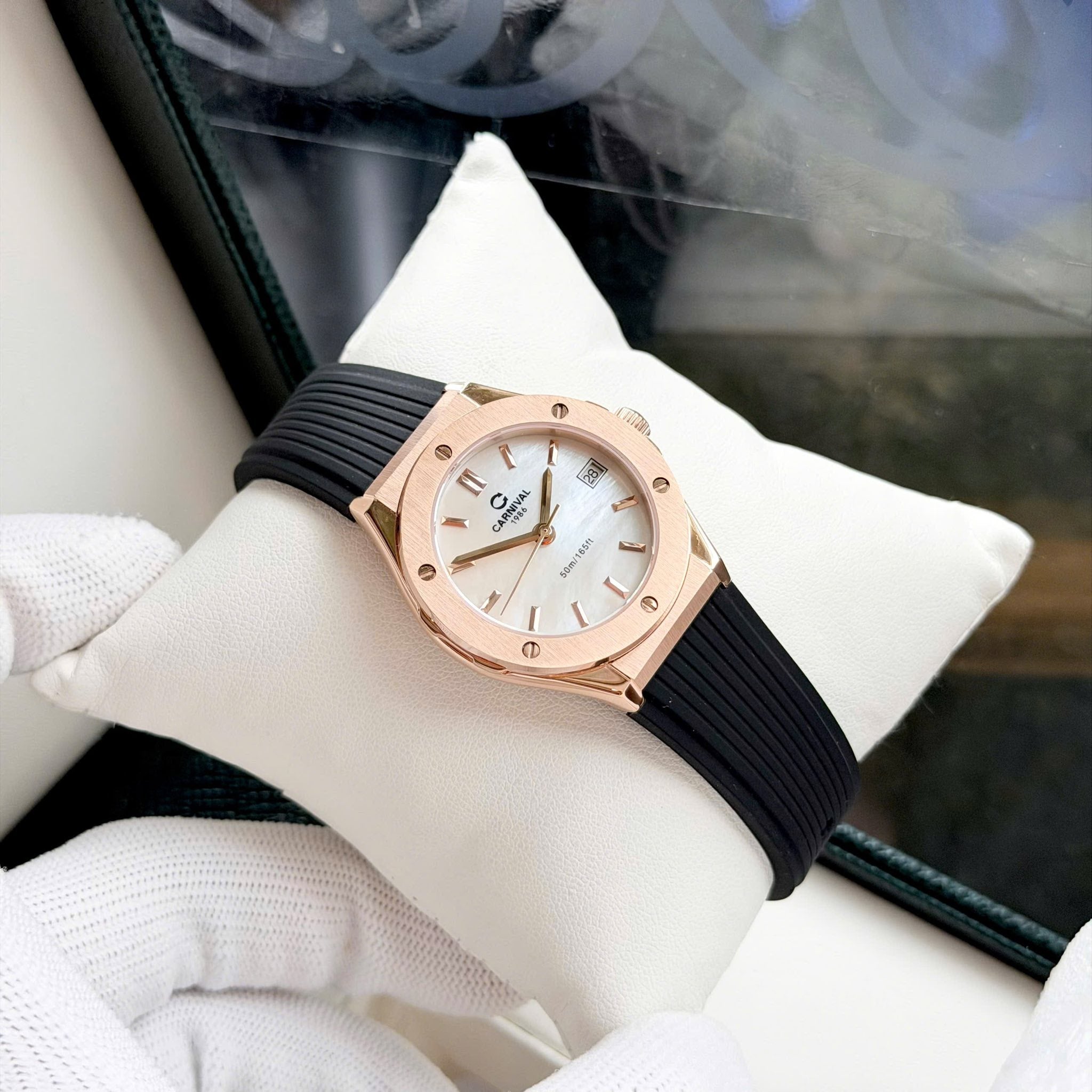 Carnival 8168L Rosegold Xà Cừ Trắng (8168L-VH-DCS-TK)