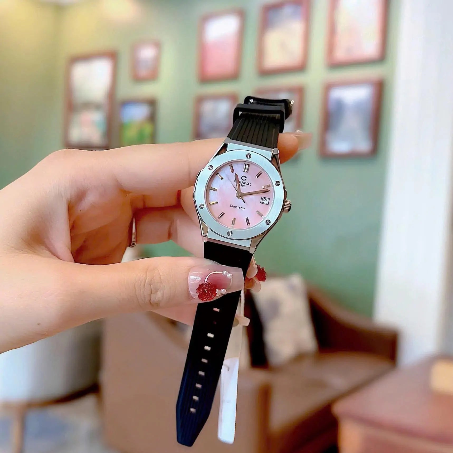 Carnival 8168L Bạc Xà Cừ Hồng ( 8168L-VT-DCS-HK)