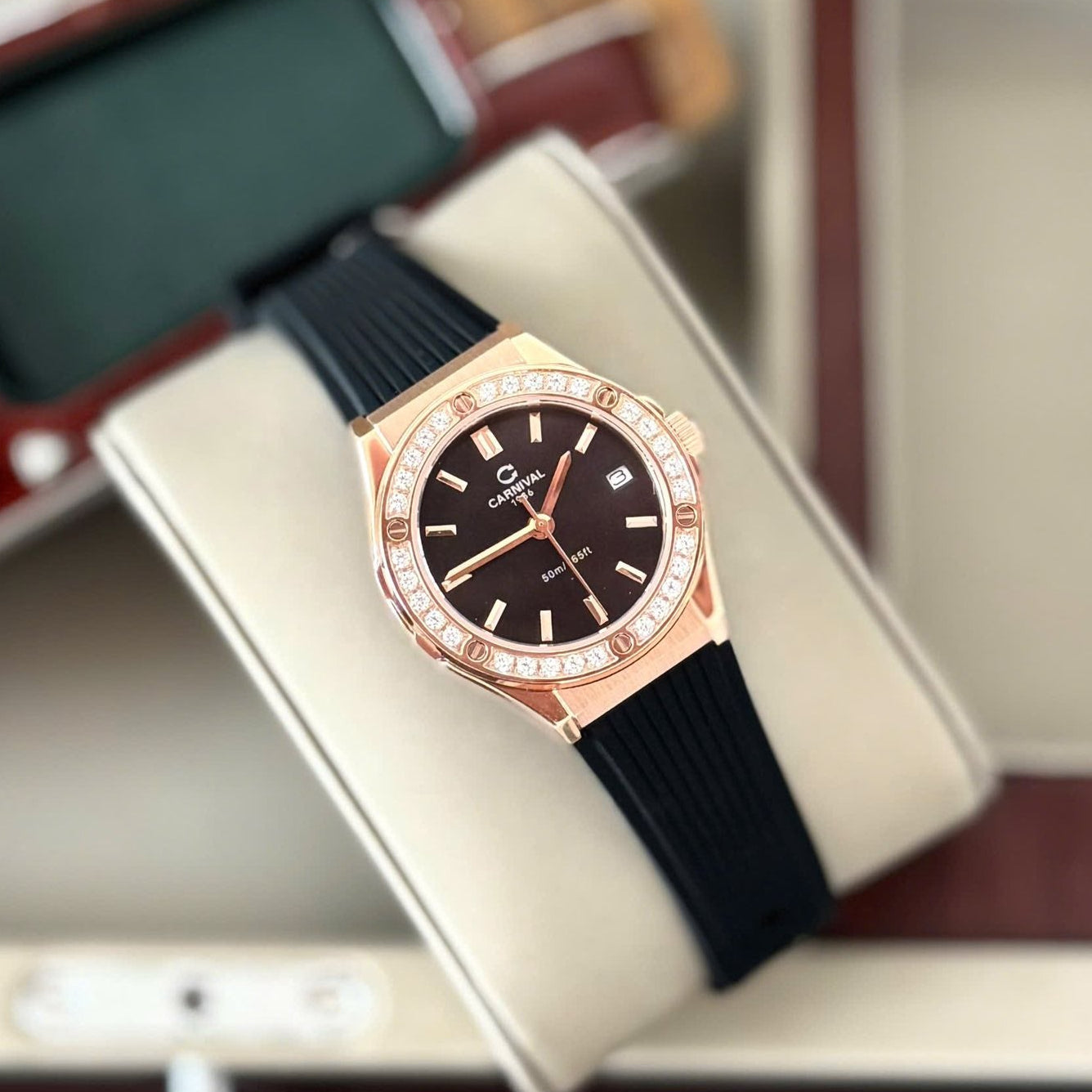 Carnival 8168L2 Rosegold Đen ( 8168L2-VH-DCS-D)