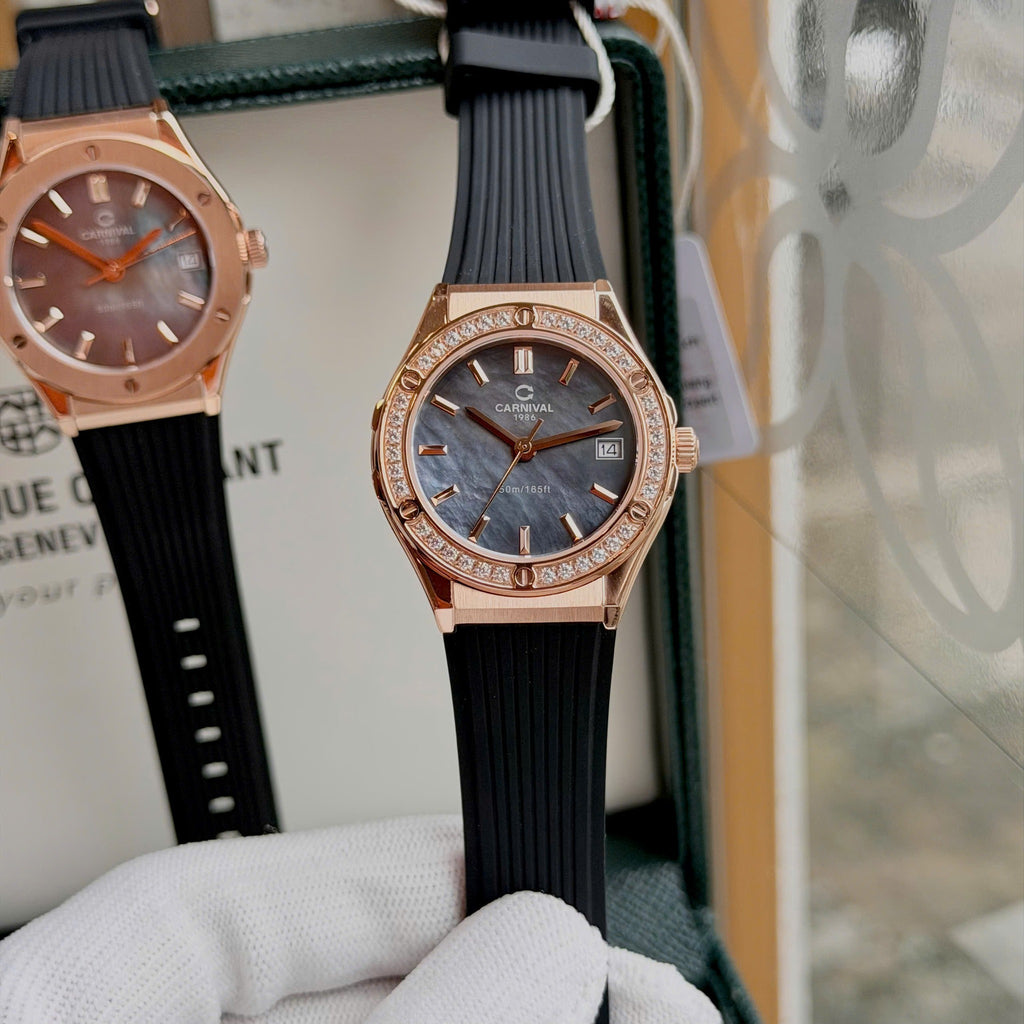 Carnival 8168L2 Rosegold Xà Cừ Tím ( 8168L2-VH-DCS-DK)