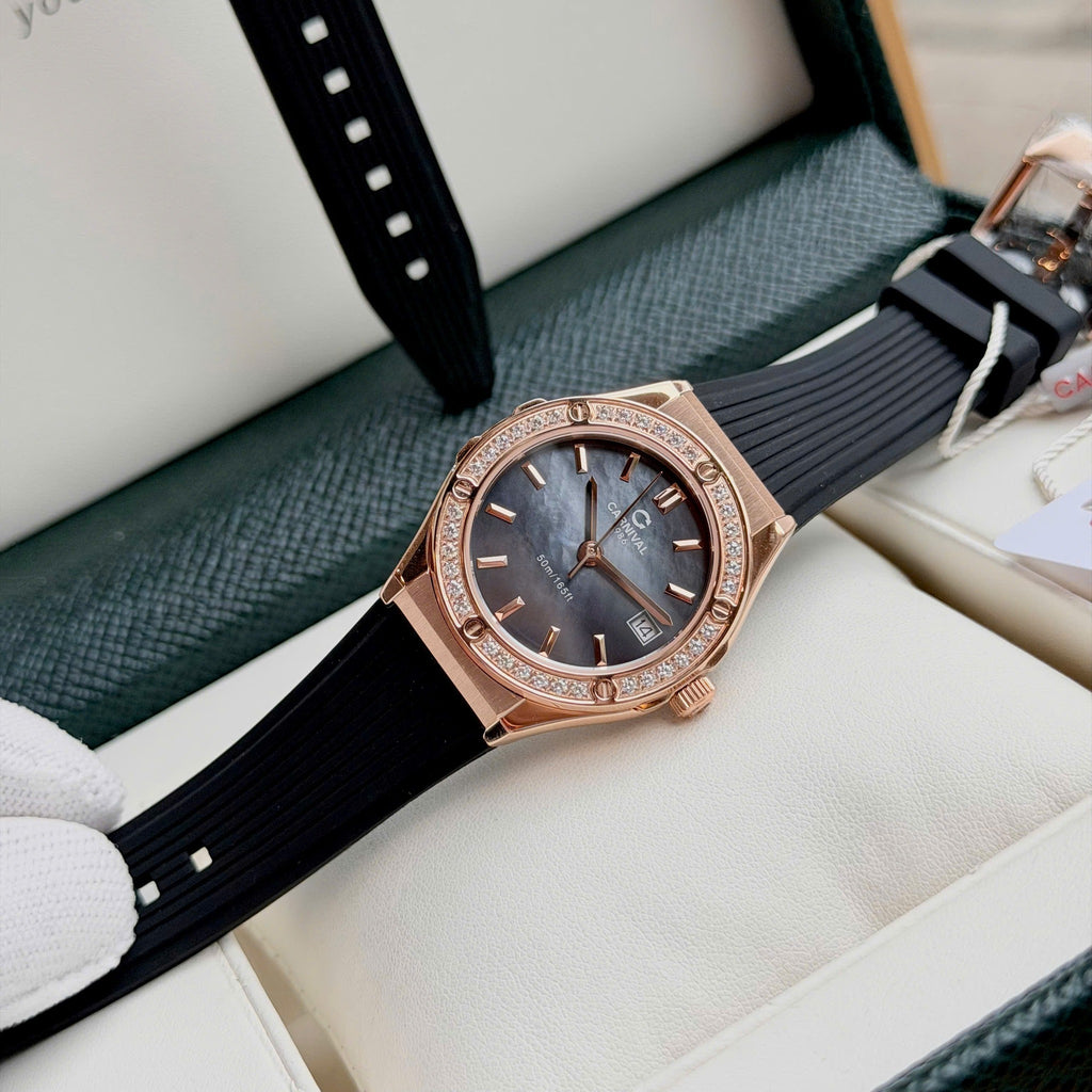 Carnival 8168L2 Rosegold Xà Cừ Tím ( 8168L2-VH-DCS-DK)