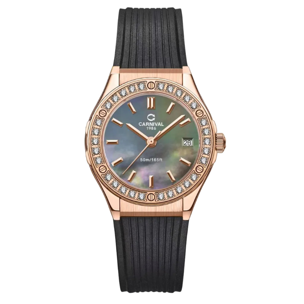 Carnival 8168L2 Rosegold Xà Cừ Tím ( 8168L2-VH-DCS-DK)