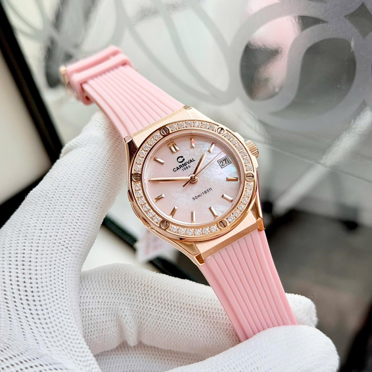 Carnival 8168L2 Rosegold Xà Cừ Hồng v2 (8168L2-VH-DCS-HK2)