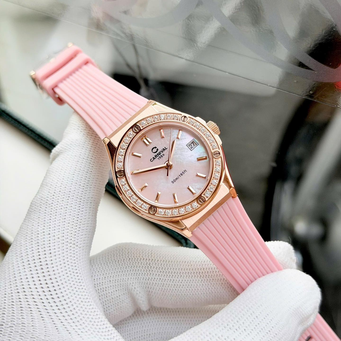Carnival 8168L2 Rosegold Xà Cừ Hồng v2 (8168L2-VH-DCS-HK2)