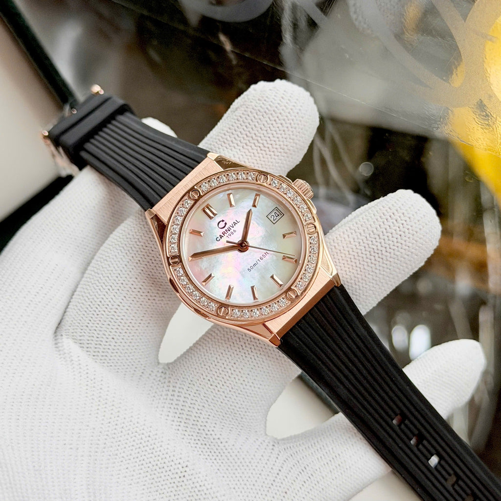 Carnival 8168L2 Rosegold Xà Cừ Trắng ( 8168L2-VH-DCS-TK)