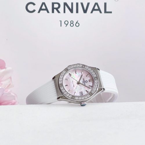 Carnival 8168L2 Bạc Xà Cừ Hồng Dây Trắng ( 8168L2-VT-DCS-HK3)