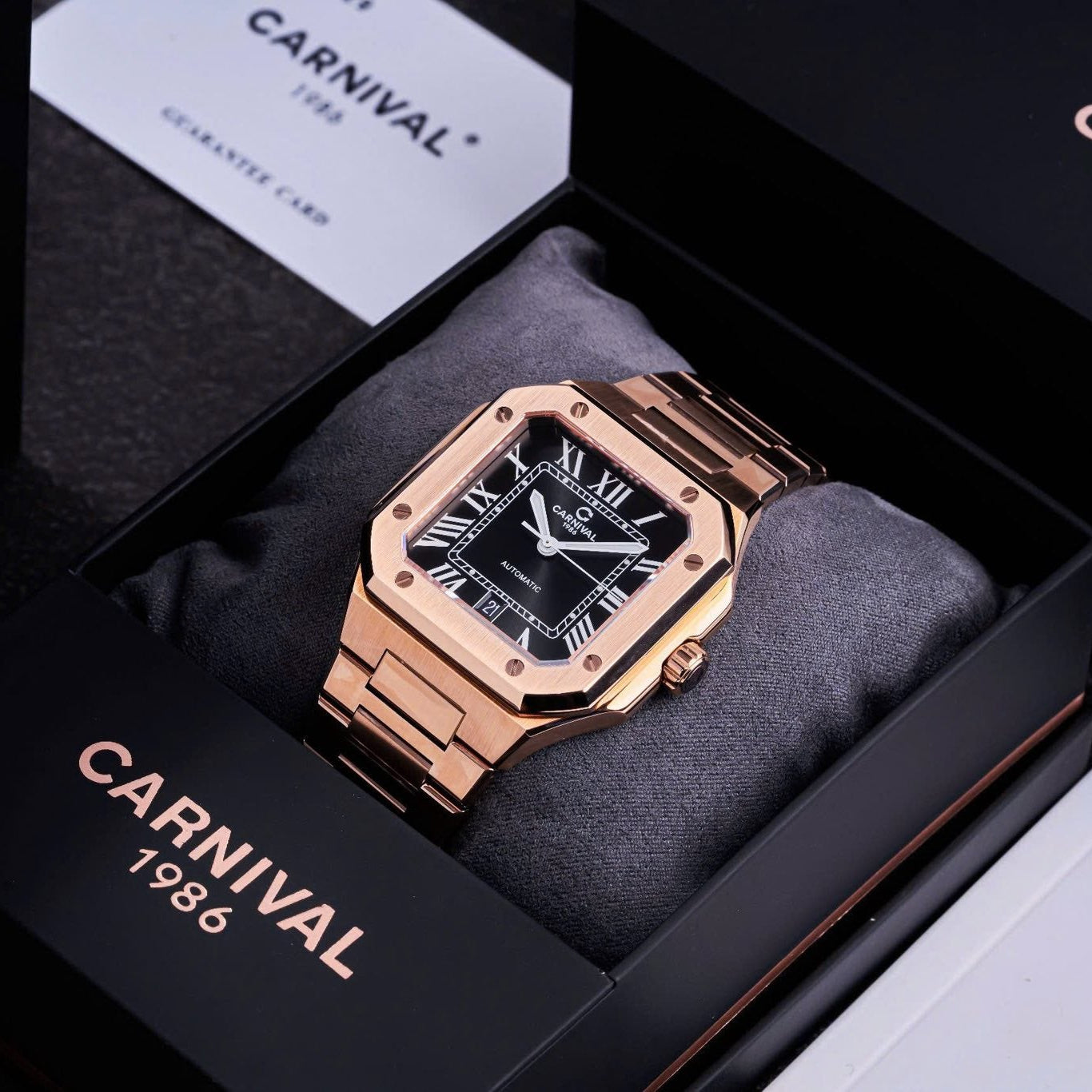 Carnival 8169G Rosegold Đen ( 8169G-VH-D)