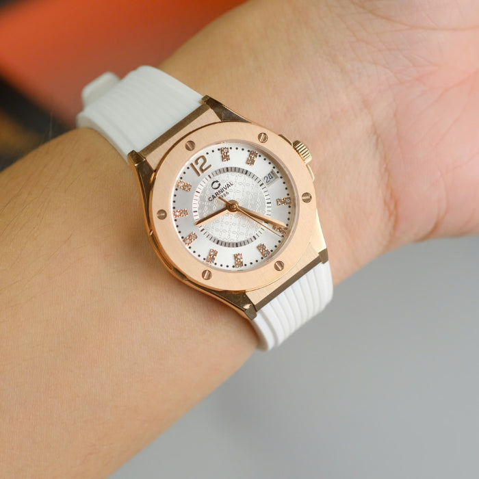 Carnival 8173L Trắng Rosegold (8173L-VH-DCS-T1)