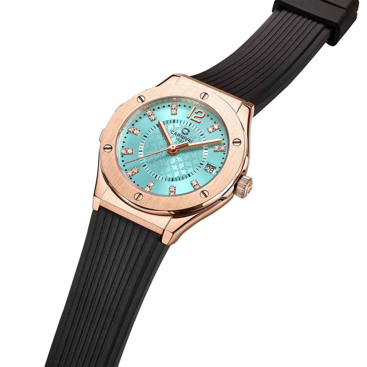 Carnival 8173L Rosegold Tiffany Blue ( 8173L-VH-DCS-XD )