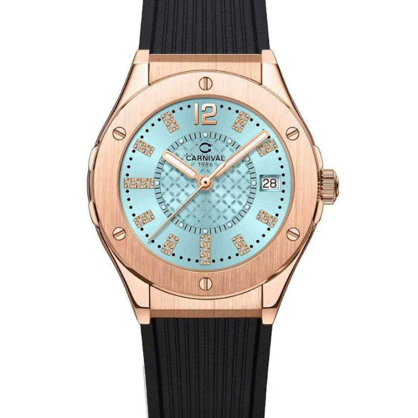 Carnival 8173L Rosegold Tiffany Blue ( 8173L-VH-DCS-XD )